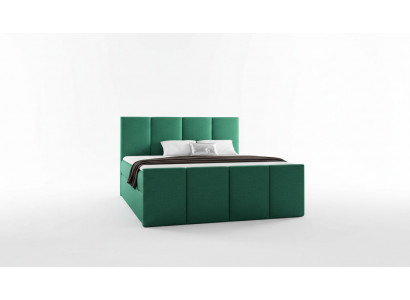 Bett, Bettkëscht, Boxspringbett, Miwwelen, Schlofzëmmer, Design, Duebel, Hotel, Modern, Nei