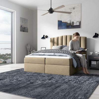 Schlofzëmmer Design duebelt Hotel Luxusbett Bettkasten Boxspringbett 180x200 Nei