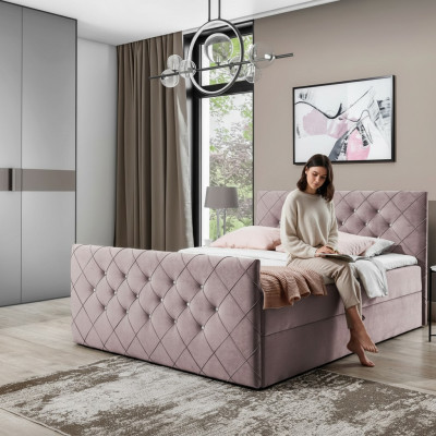 Chesterfield Boxspringbett Schlofzëmmer Design Duebel Hotel Bett Bettkëscht Nei