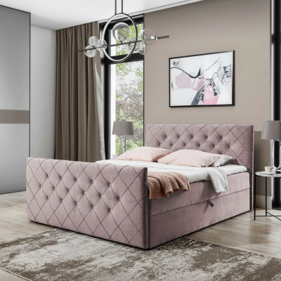 Chesterfield Boxspringbett Schlofzëmmer Design Duebel Hotel Bett Bettkëscht Nei