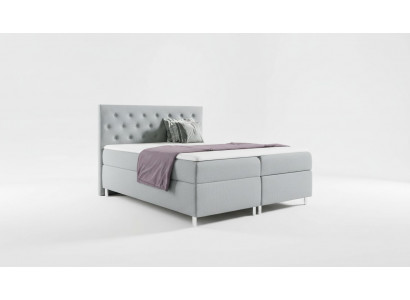 Betten duebel Hotel modern Bett Bettkëscht Boxspring 200x200 Schlofkummer Miwwelen