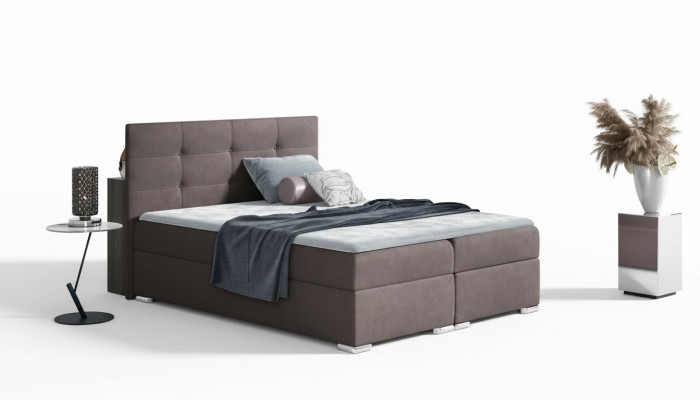 Bett Bettkëscht Boxspringbett 160x200 Schlofzëmmer Design Duebel Hotel Modern