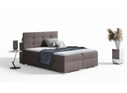 Bett Bettkëscht Boxspringbett 160x200 Schlofzëmmer Design Duebel Hotel Modern