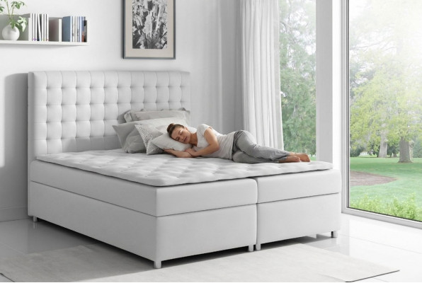 Boxspring Better Duebel Hotel Miwwelen Bett Schlofkummer Ariichtung grouss 200x200