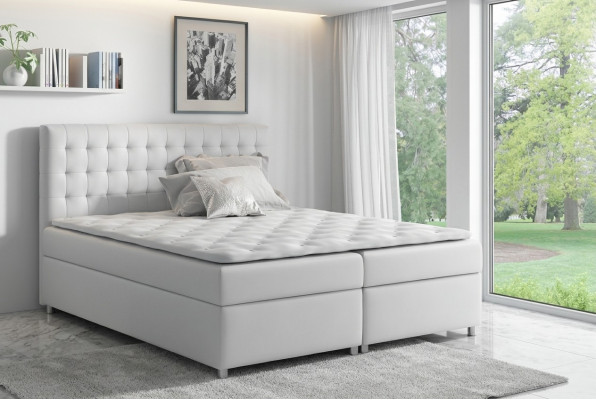 Boxspring Better Duebel Hotel Miwwelen Bett Schlofkummer Ariichtung grouss 200x200