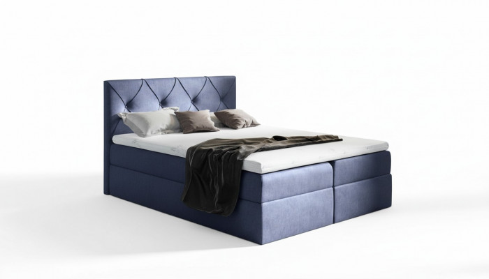 Modern Bett Schlofzëmmer Better 200x200 Boxspringbett Textil Design Duebel