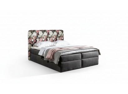 Betten Boxspringbett Textil Design Duebel Hotel Modern Bett Schlofzëmmer Blummen