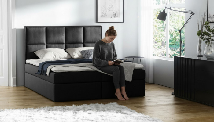Boxspringbett Design Duebel Hotel Modern Bett Schlofzëmmer Better Bettkasten Nei
