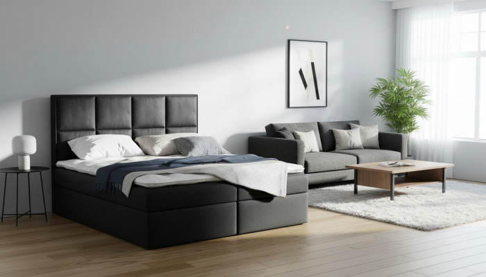 Boxspringbett Design Duebel Hotel Modern Bett Schlofzëmmer Better Bettkasten Nei
