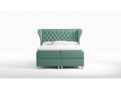 Bett Chesterfield Boxspring Miwwel Better King Size Samt Hotel Nei Schlofzëmmer