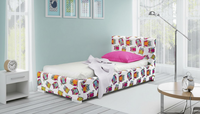 Jugendbett Kannerbett Kids Design Modern Bett Kannerzëmmer 90 cm Bettkëschten Nei