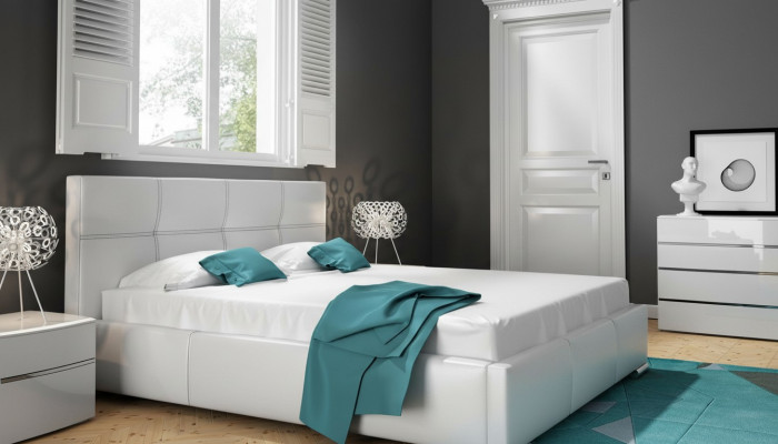 Betteram Deschign Duebel Hotel Modern Bett Schlofzëmmer Better Wäiss Nei