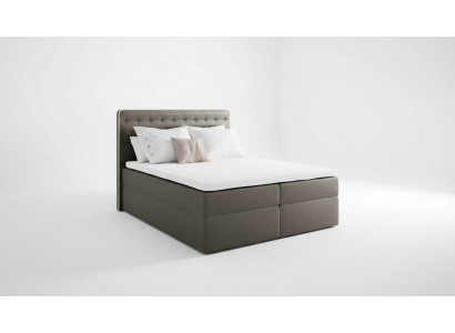 Bett mat Bettkëscht Boxspringbett Zäiteméisseg Duebel Hotel 160cm Schlofzëmmer