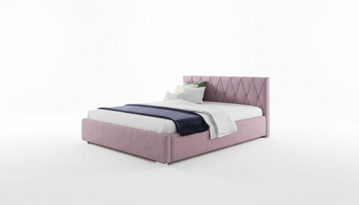 Bett Bettrahmen Polsterbett Better Duebel Hotel 180x200 Schlofzëmmer Rosa Miwwelen