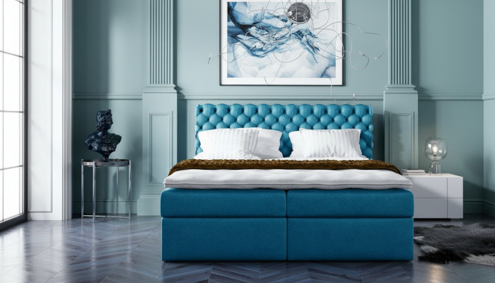 Chesterfield Boxspringbett Duebelbett Eebett Bett Polsterbett Better 200x200cm