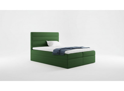 Bett mat Bettkëscht Ehebeet Better Gréng Polsterbett Boxspringbett Duebelbett Nei