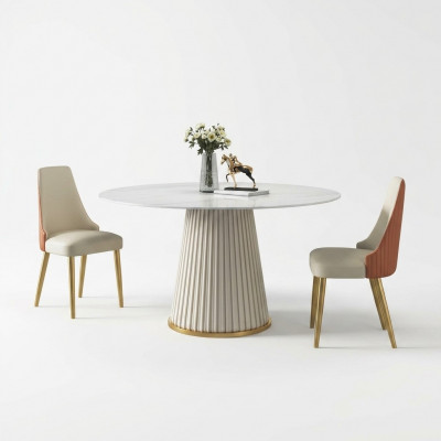 Luxus Dëscher Ronnen Dësch Ronne Design Miwwelen Edelstol Iesszëmmer Iessdëscher Nei