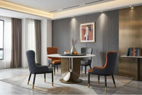 Ronn Sailendëschen Design Dësch Ronn Steen Miwwelen Iesszëmmer Dëscher Modern