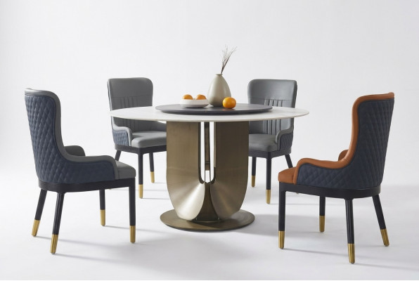 Ronn Sailendëschen Design Dësch Ronn Steen Miwwelen Iesszëmmer Dëscher Modern