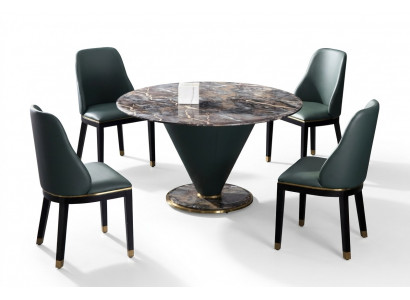 Ronn Sailentëscher Design Dësch Steen Miwwelen Iesszëmmer Rond Iessdëscher Modern
