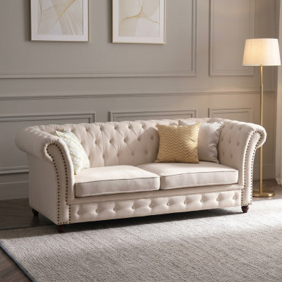 Chesterfield Sofa-Garnitur 321 Wunnlandschaft Sëtzdesign Couche Sofas Liederdivan