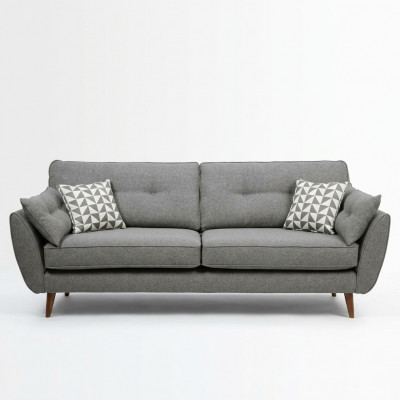 Polstersofa Sofa 2-Sëtzer Textil Sëtz Design Couche Sofas Stoff Gro 226 cm Nei