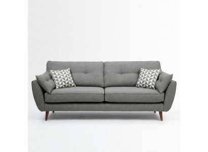 Polstersofa Sofa 2-Sëtzer Textil Sëtz Design Couche Sofas Stoff Gro 226 cm Nei