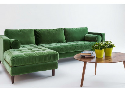 Eckcouch an L-Form, Wunnlandschaft, Eckpolstersofa, Sëtzdesign, Couch, Sofas, Stoff, Nei