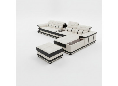 Wunnlandschaft Ecksofa L-Form Eck Polstersofa Sëtz Design Couch Sofas Kënschtlecher Lieder