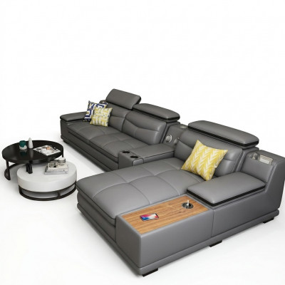 Modern Eckcouch L-Form Eckpolstersofa Sëtz Couch Sofa Wunnlandschaft Sofa Nei