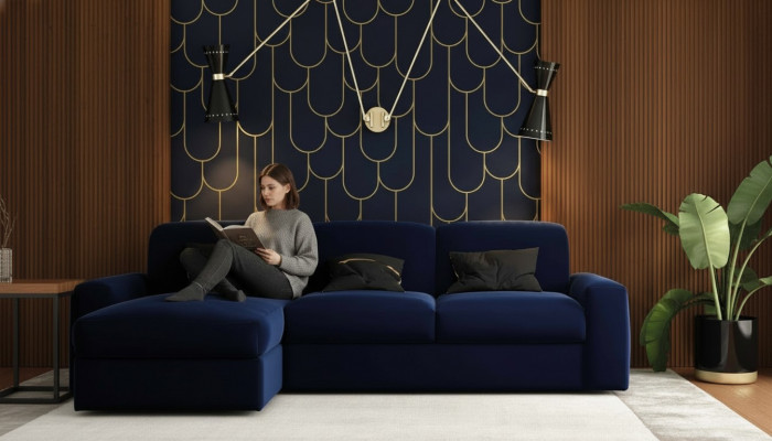 Ecksofa Schloffunktion Sofa Bettkëscht Polstereck Eckcouch Bettfunktioun Sofas