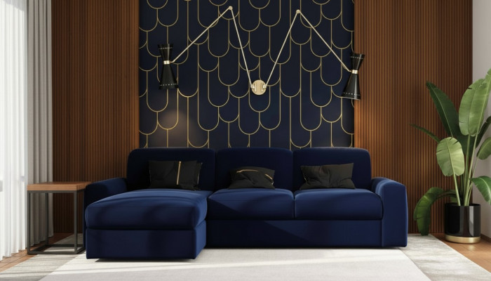 Ecksofa Schloffunktion Sofa Bettkëscht Polstereck Eckcouch Bettfunktioun Sofas