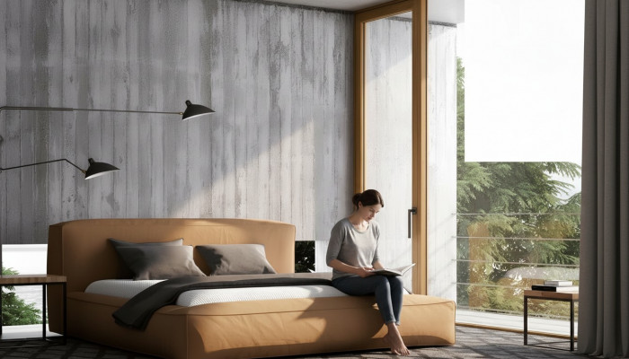 Design Bett Duebel Modern Hotel Textil Luxus Schlofzëmmer Better Bettrahmen