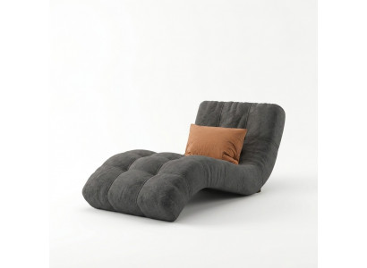 Chaiselounge Chesterfield Luucht Design Club Chaise Poliichter Stoff Couch Canapé nei