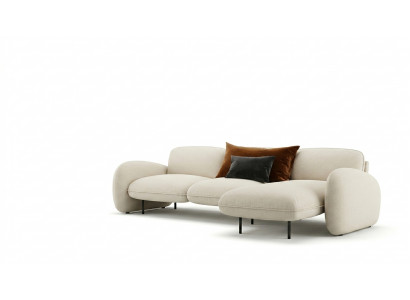 Eckcanapé L-Form Sëtz Eck Canapéë Stoff Wunnzëmmer Design Couchen Polster Modern