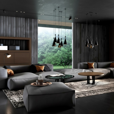 XXL Luxus Sofa Sëtz Sofas Stoff Wunnzëmmer Design Couchen Polster Modern 590 cm