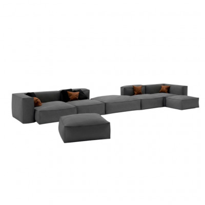 XXL Luxus Sofa Sëtz Sofas Stoff Wunnzëmmer Design Couchen Polster Modern 590 cm