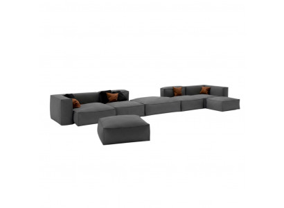 XXL Luxus Sofa Sëtz Sofas Stoff Wunnzëmmer Design Couchen Polster Modern 590 cm