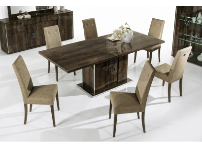 Stull Grupp Set Holz Nei Polster Garnitur Kichen Wunnzëmmer Iesszëmmer 6x Still