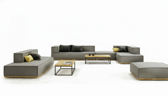 Ecksofa L-Form Luxus Garnitur Sofa Stoff Sofae Polster Sëtz Eck Modern Gro