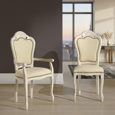 Stull ouni Aarmlehn Iesszëmmerstull Holz Stoff Iesszëmmer Still Design Sëtz Neien