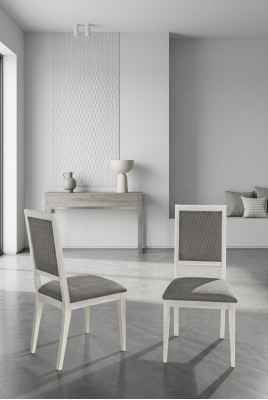 Stull Iesszëmmerstull Holz Stoff Iesszëmmer Still Design Fotell Gro Neel Lehn nei