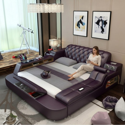 Design Bett XXL Grouss Better Lieder Hotel Polster 180x200 Multifunktion Regal