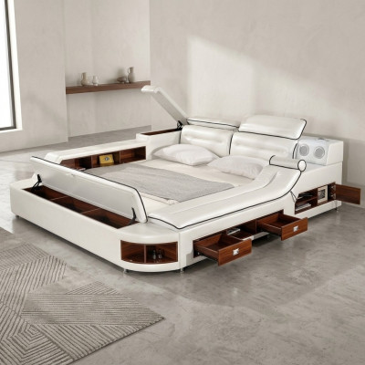 Multifunktiouns-Bett Duebel Better Hotel XXL grouss Polster Better USB Sound