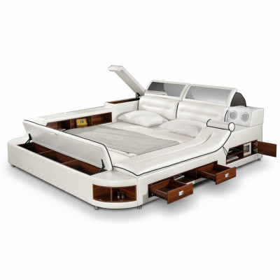 Multifunktiouns-Bett Duebel Better Hotel XXL grouss Polster Better USB Sound