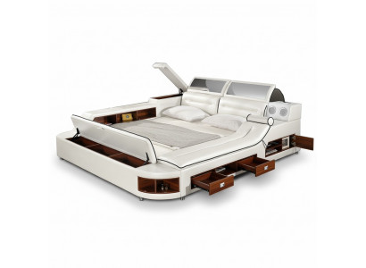 Multifunktiouns-Bett Duebel Better Hotel XXL grouss Polster Better USB Sound