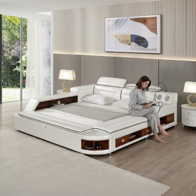 Design Liederbette Hotel Duebel Regal Massage Léng Multifunktiouns Bett