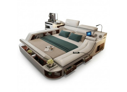 Multifunktioun Luxus Bett 180x200 Bett Lieder Better Schlofzëmmer Léier