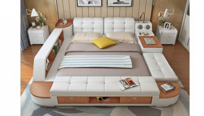 Multifunktional Schlofkummer Léng Regaler Luxus Bett Lieder Better 180x200