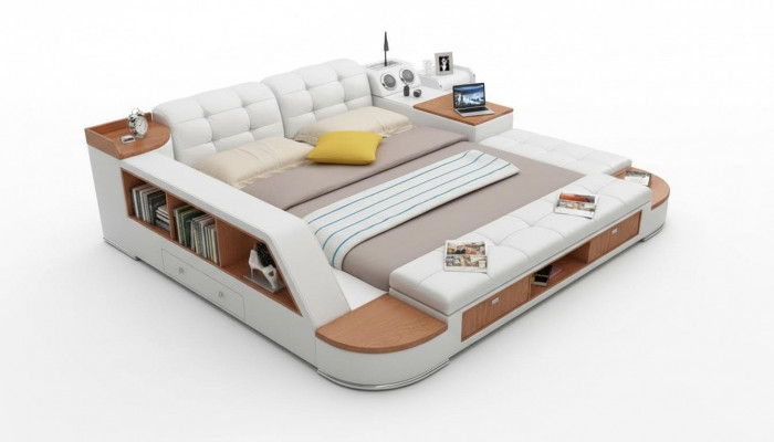 Multifunktional Schlofkummer Léng Regaler Luxus Bett Lieder Better 180x200